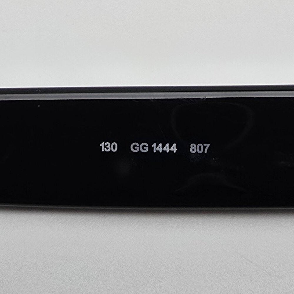 Gucci Gg1444 807 Black Rectangular Eyeglasses Fra… - image 8